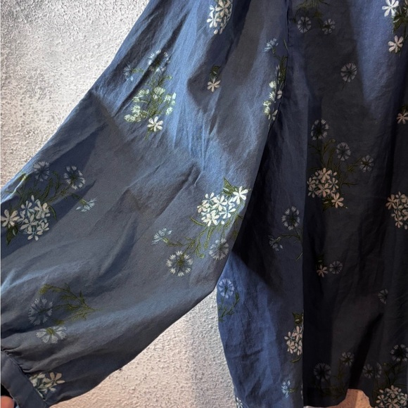 a.n.a Blue Floral A-Line Skirt Good Conditiones - Picture 5 of 6